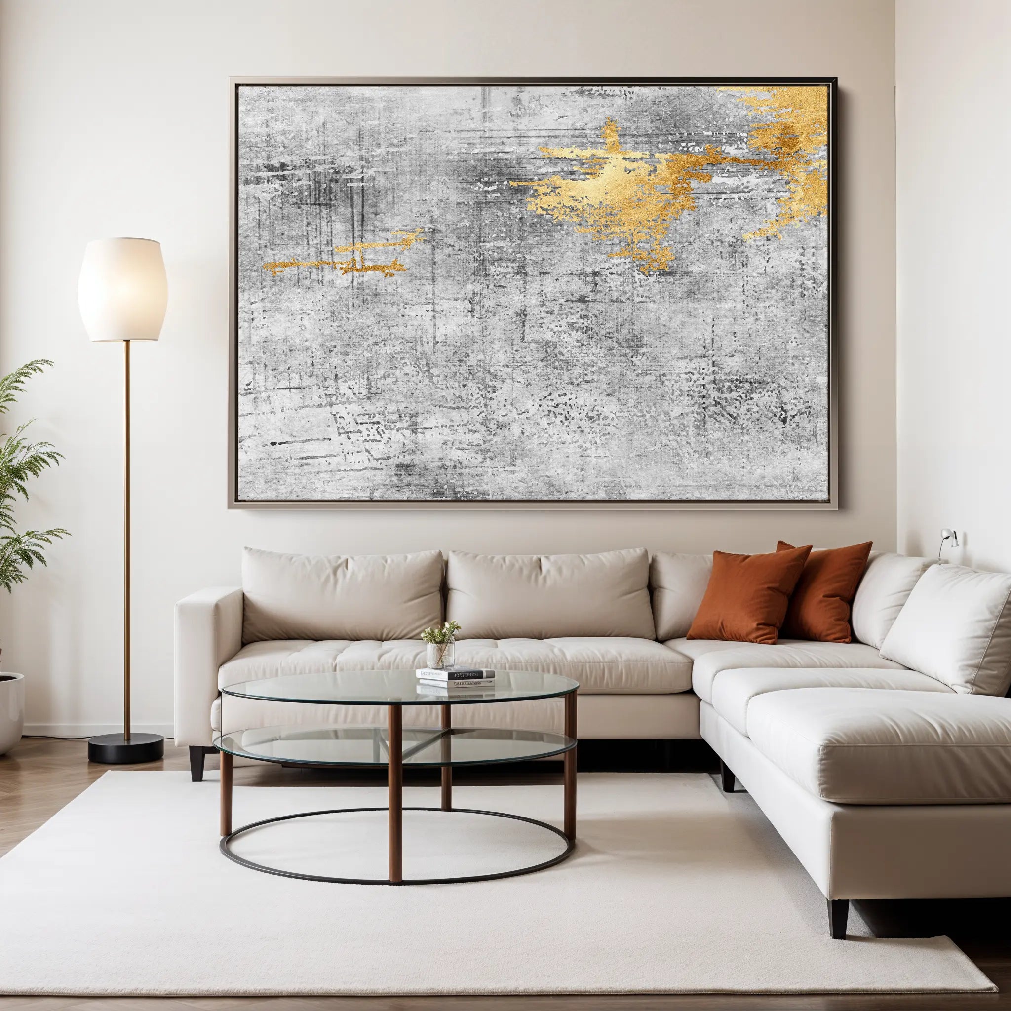 Abstract Canvas Wall Art WAD119-A 90 x 60 cm / Stretched on hidden frame