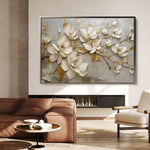 Floral Canvas Wall Art WAD119-F 90 x 60 cm / Stretched on hidden frame
