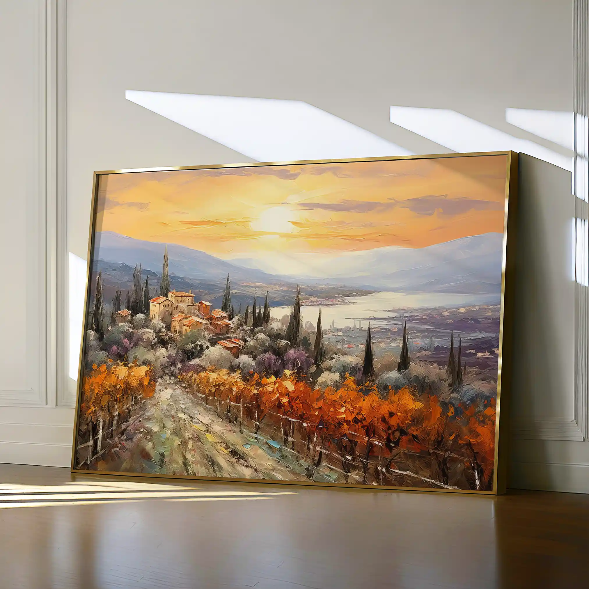 Landscape 119 Canvas Art 90 x 60 cm / Stretched on hidden frame