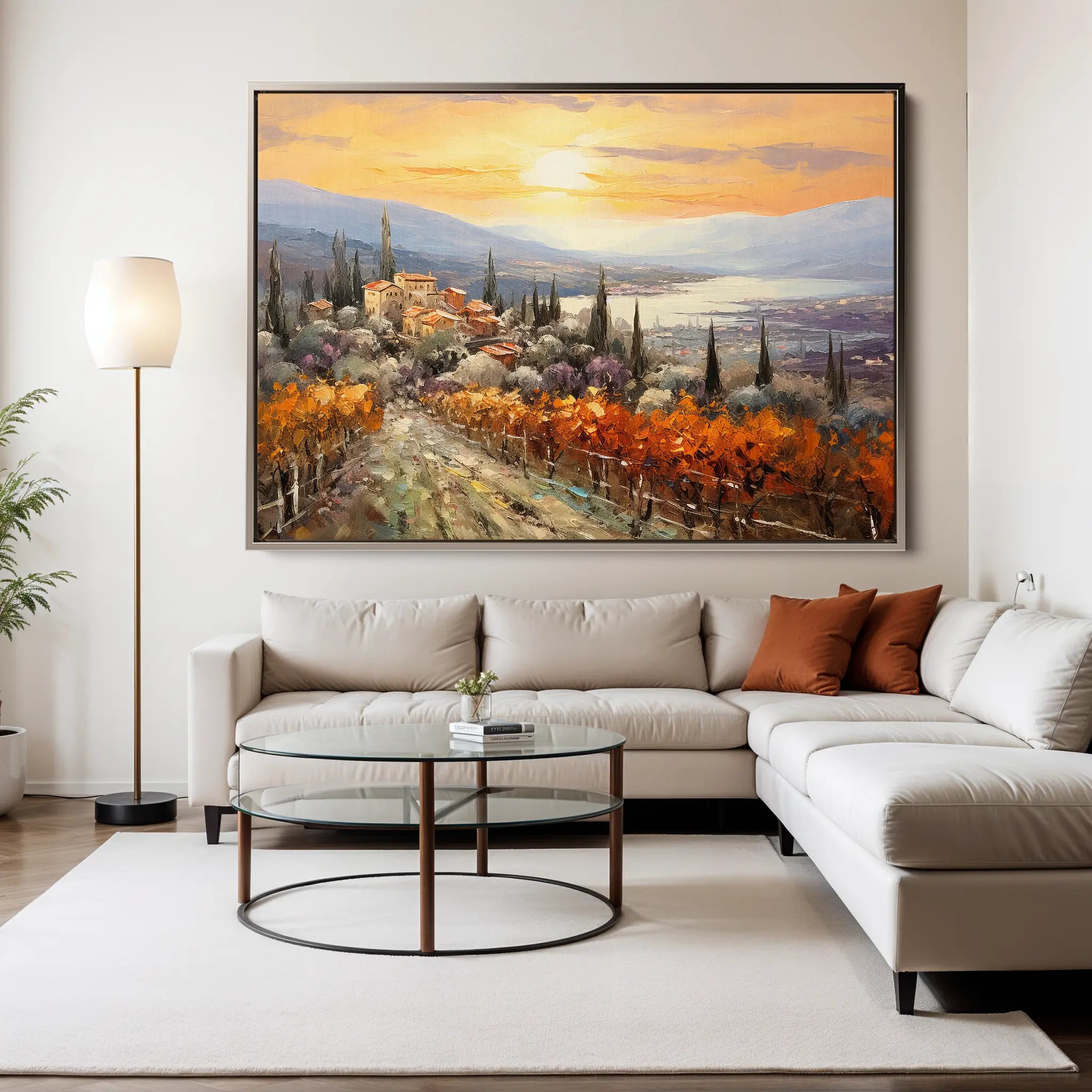 Landscape Canvas Wall Art WAD119-L 90 x 60 cm / Stretched on hidden frame