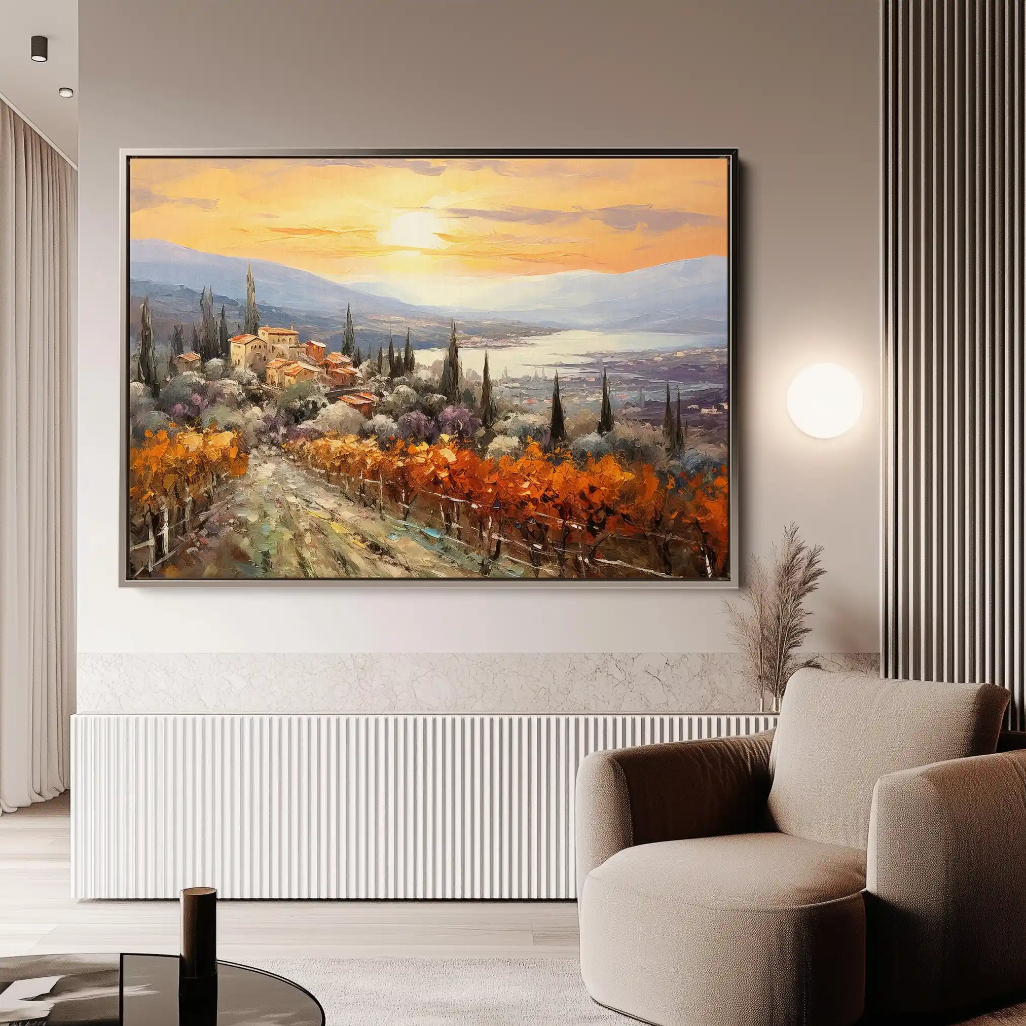 Landscape 119 Canvas Art 90 x 60 cm / Stretched on hidden frame