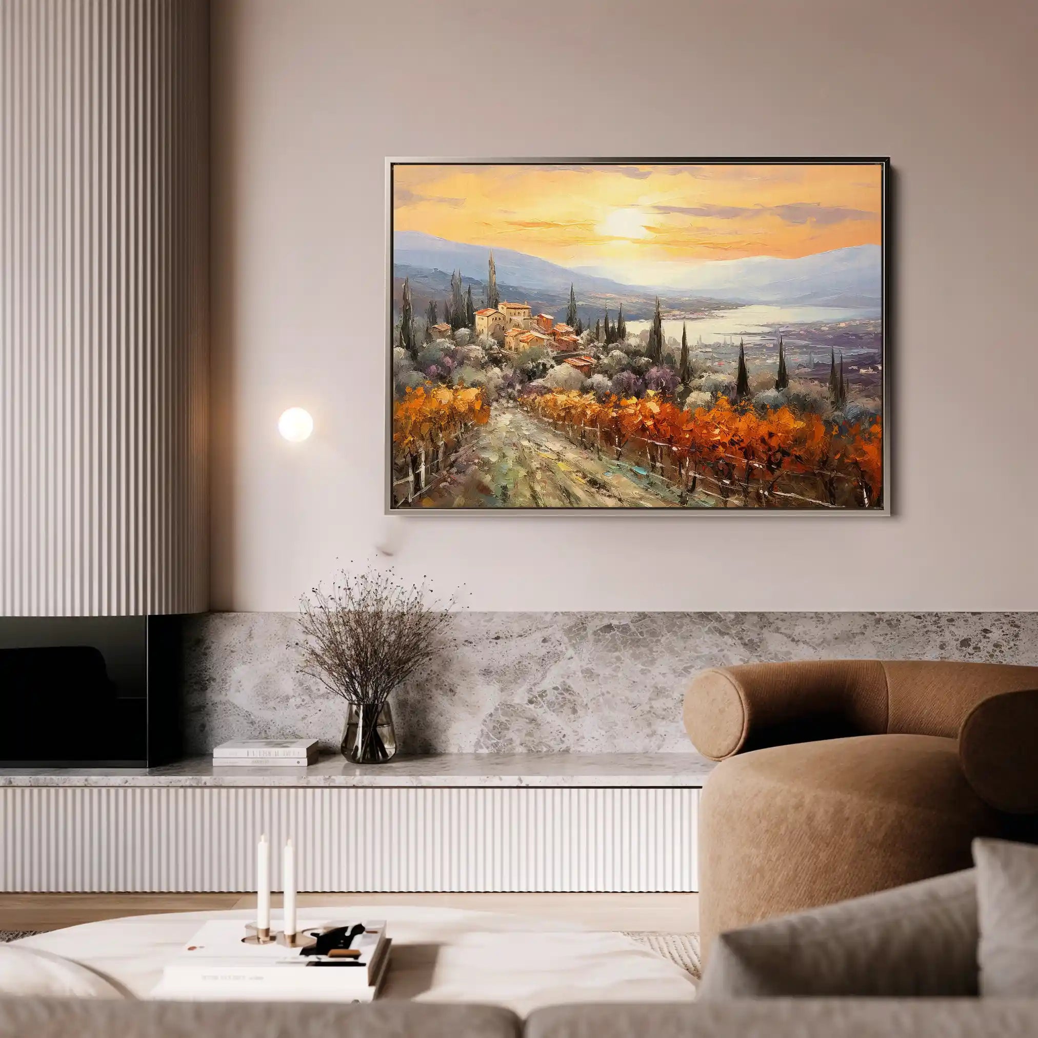 Landscape 119 Canvas Art 90 x 60 cm / Stretched on hidden frame
