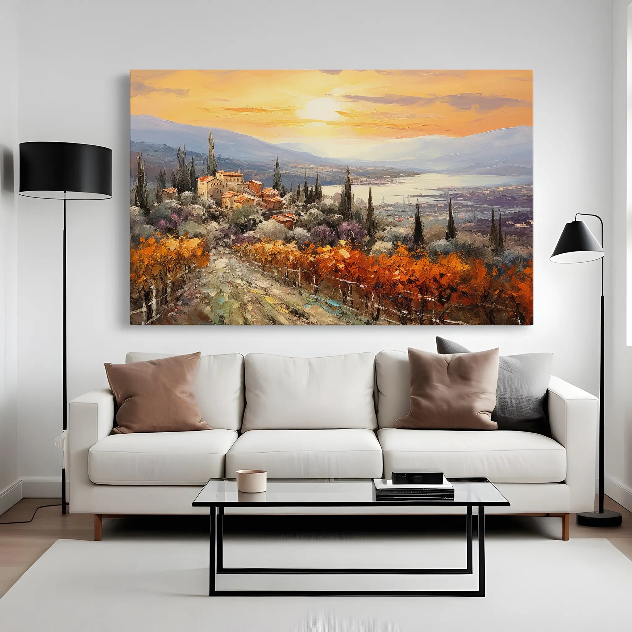 Landscape Canvas Wall Art WAD119-L 90 x 60 cm / Stretched on hidden frame