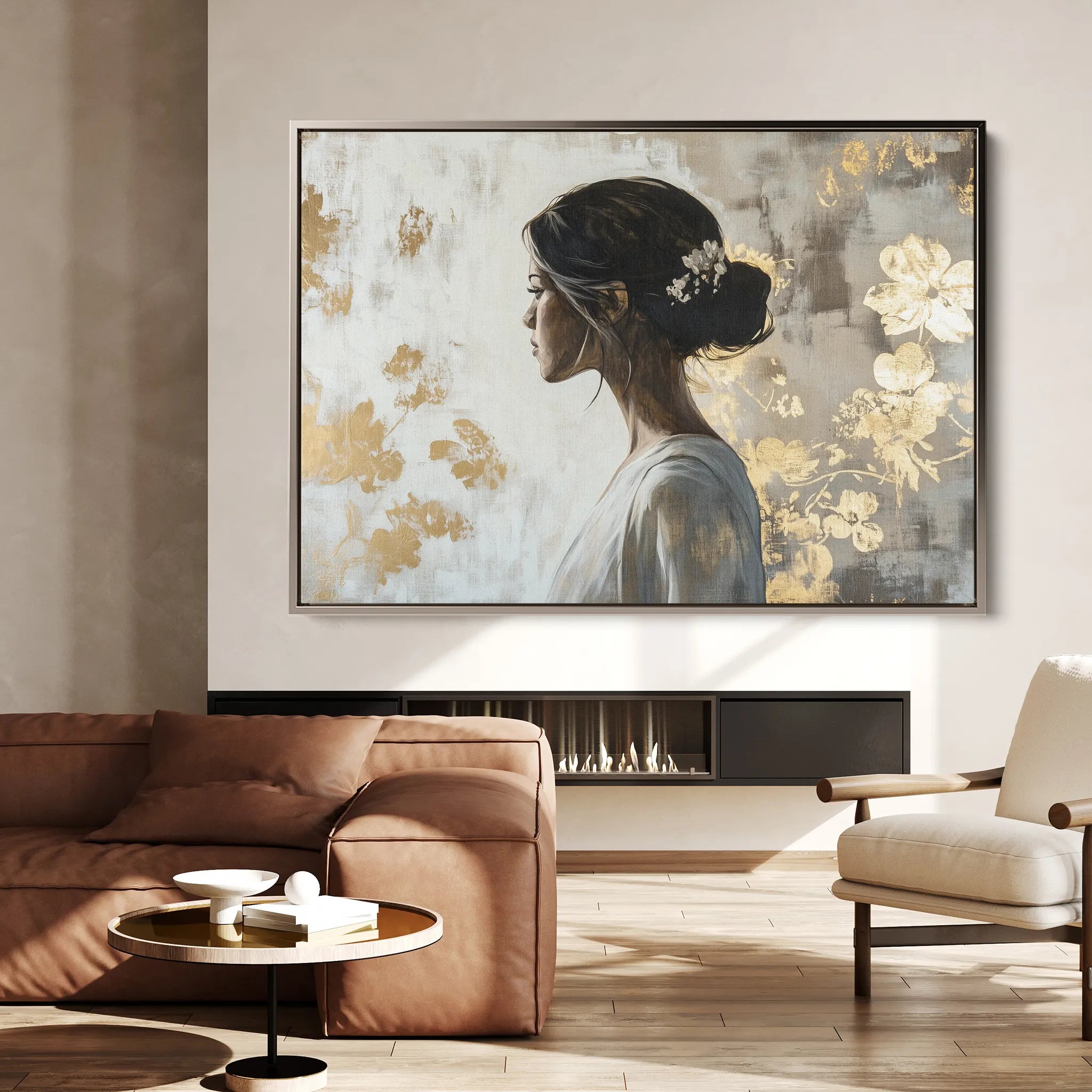 Portrait Canvas Wall Art WAD119-P 90 x 60 cm / Stretched on hidden frame