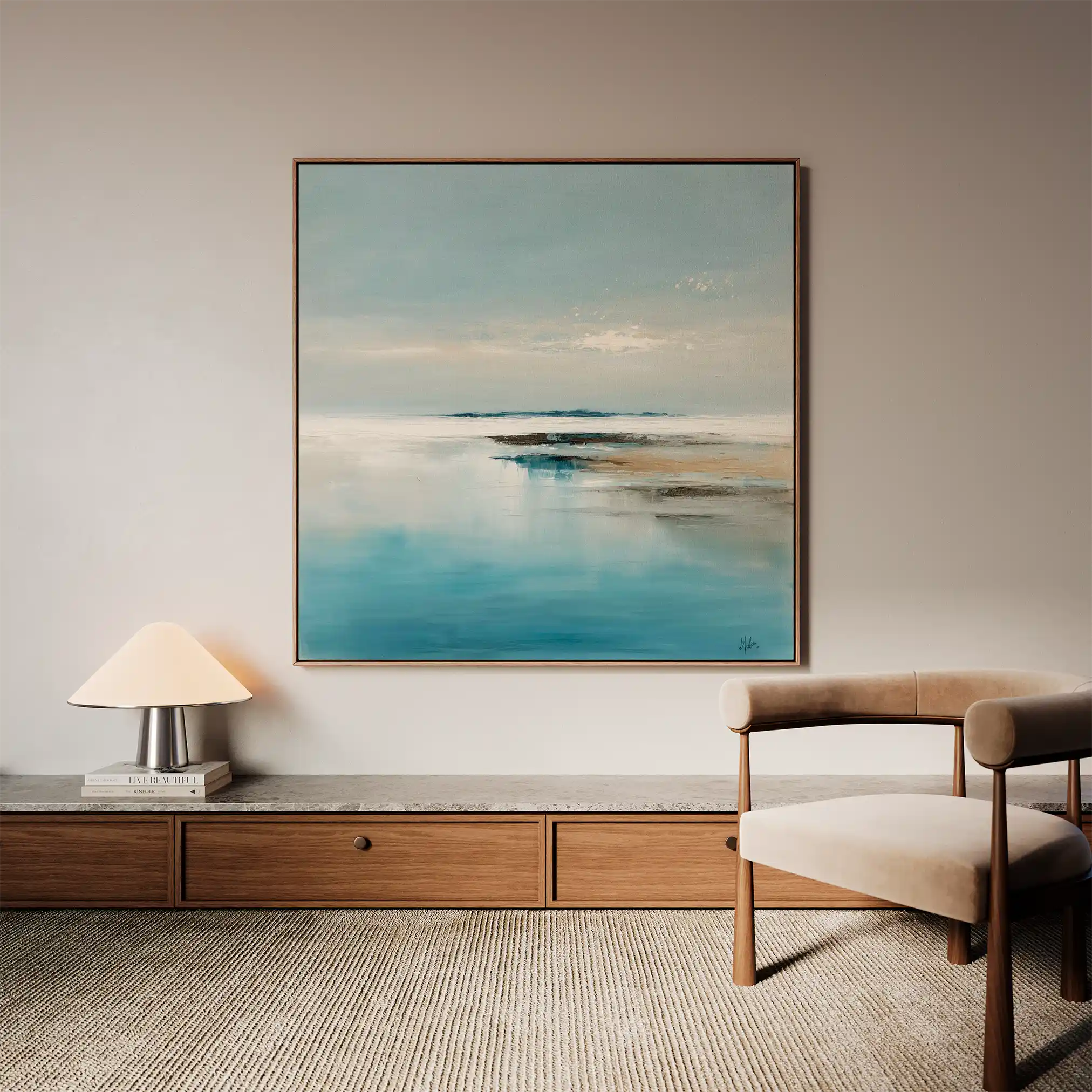 Abstract 1190 Canvas Art 60 x 60 cm / Stretched on hidden frame