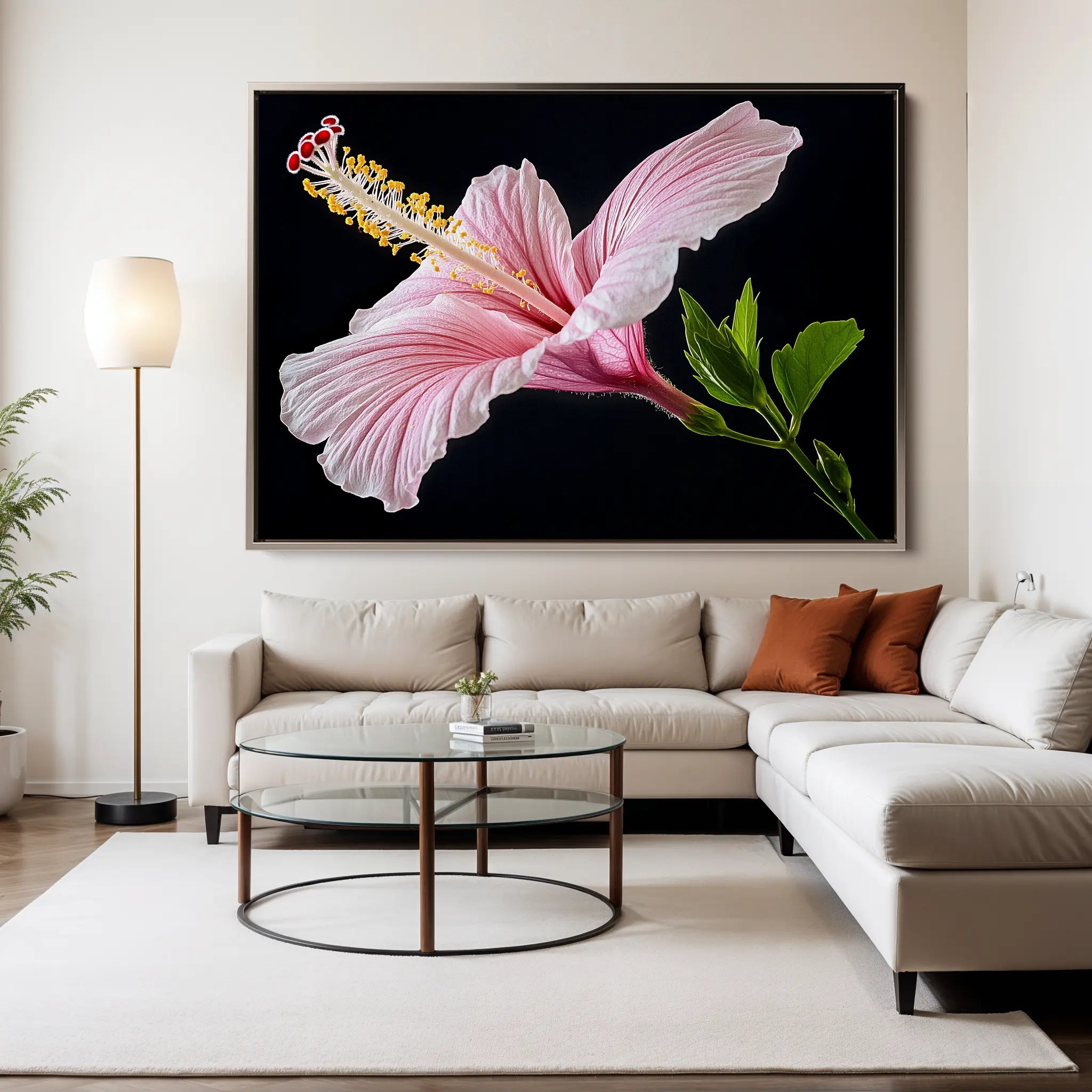 Floral Canvas Wall Art WAD1190-F 90 x 60 cm / Stretched on hidden frame