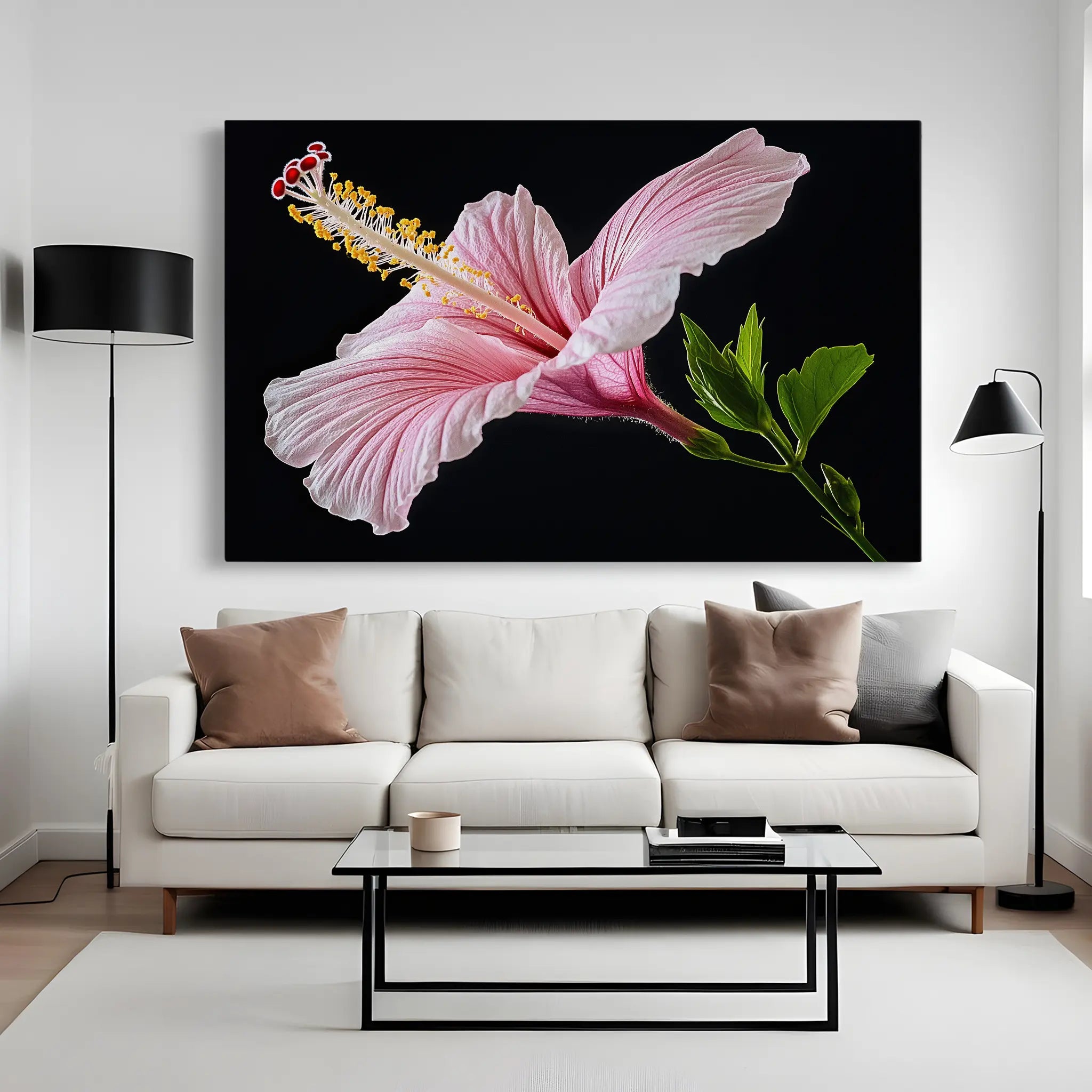 Floral Canvas Wall Art WAD1190-F 90 x 60 cm / Stretched on hidden frame