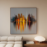 Abstract 1191 Canvas Art 60 x 60 cm / Stretched on hidden frame