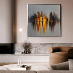 Abstract 1191 Canvas Art 60 x 60 cm / Stretched on hidden frame