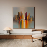 Abstract 1192 Canvas Art 60 x 60 cm / Stretched on hidden frame