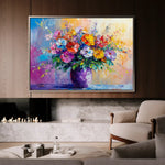 Floral Canvas Wall Art WAD1193-F 90 x 60 cm / Stretched on hidden frame