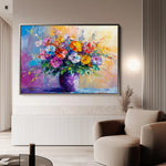 Floral Canvas Wall Art WAD1193-F 90 x 60 cm / Stretched on hidden frame