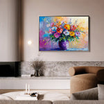 Floral Canvas Wall Art WAD1193-F 90 x 60 cm / Stretched on hidden frame