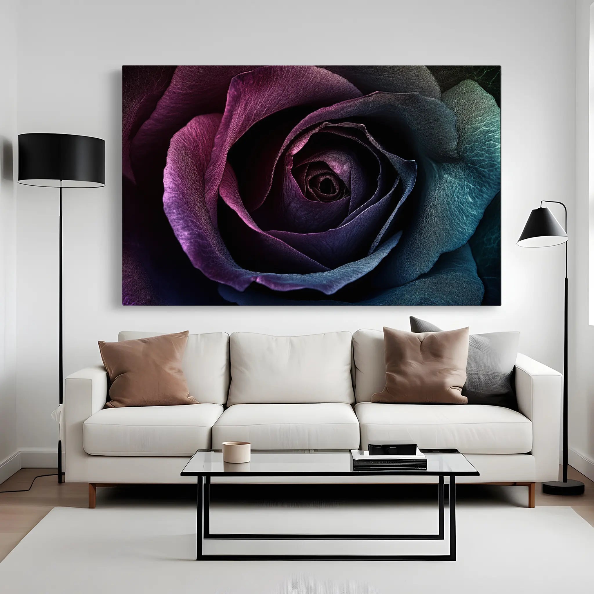 Floral Canvas Wall Art WAD1195-F 90 x 60 cm / Stretched on hidden frame