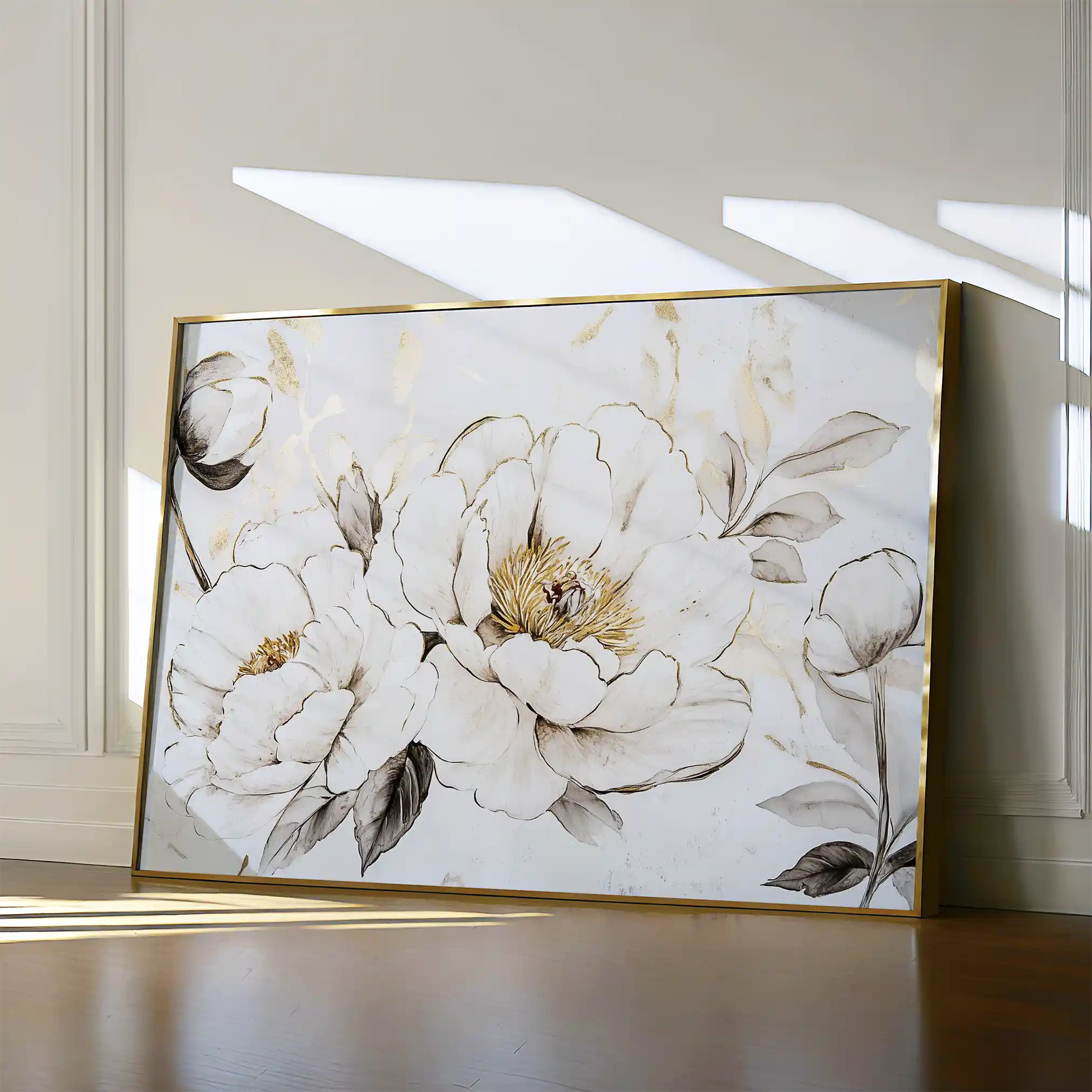 Floral Canvas Wall Art WAD1196-F 90 x 60 cm / Stretched on hidden frame