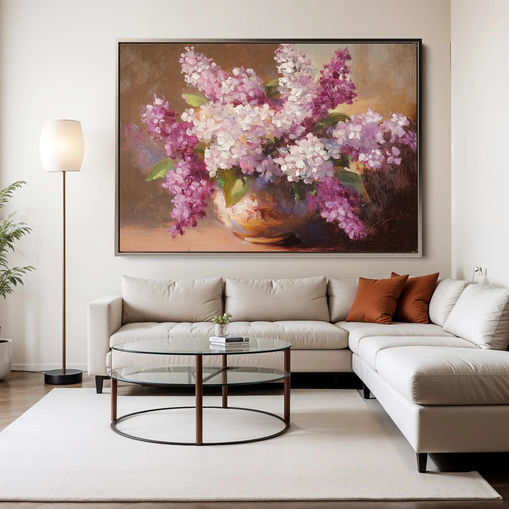 Floral Canvas Wall Art WAD1197-F 90 x 60 cm / Stretched on hidden frame