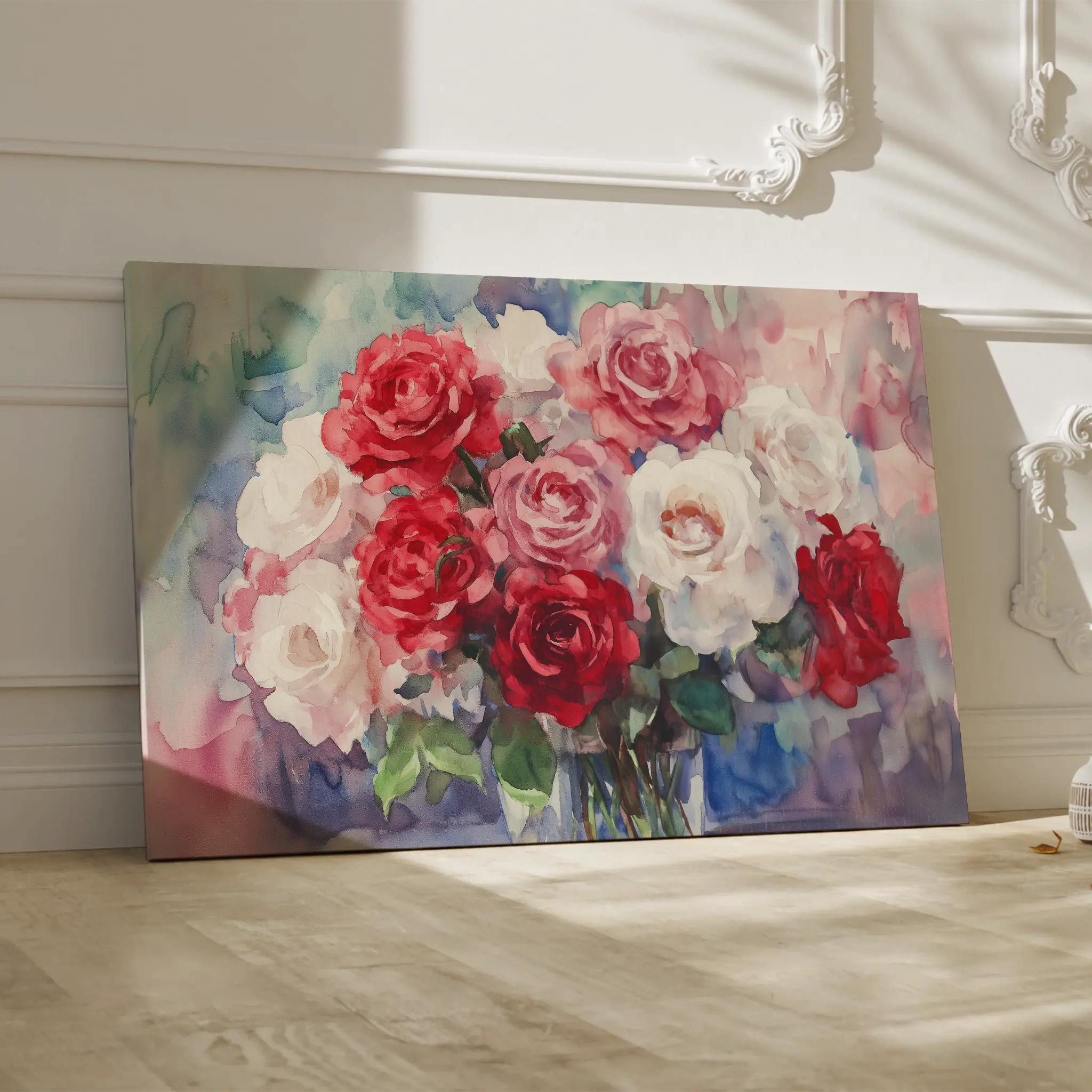 Floral Canvas Wall Art WAD1198-F 90 x 60 cm / Stretched on hidden frame