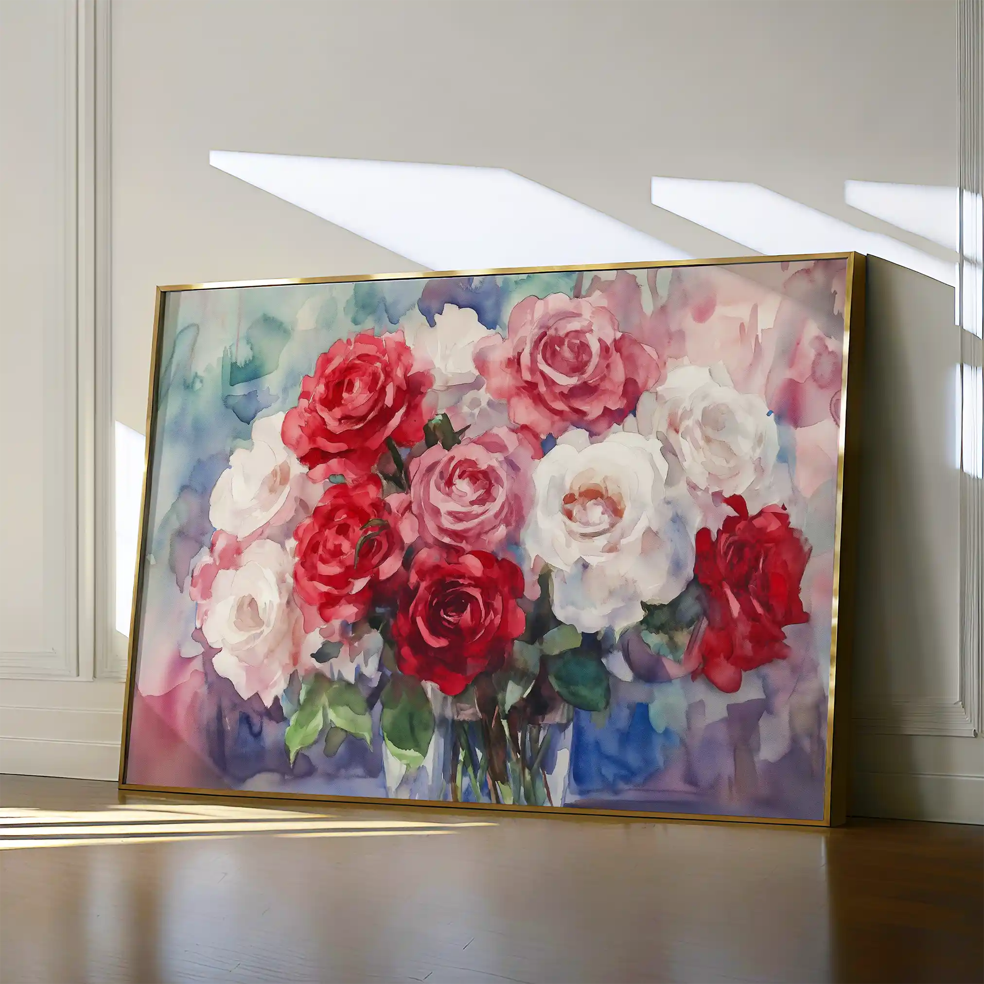 Floral Canvas Wall Art WAD1198-F 90 x 60 cm / Stretched on hidden frame