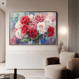 Floral Canvas Wall Art WAD1198-F 90 x 60 cm / Stretched on hidden frame