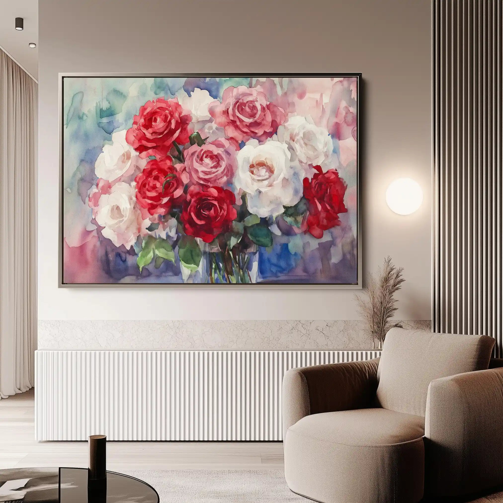 Floral Canvas Wall Art WAD1198-F 90 x 60 cm / Stretched on hidden frame