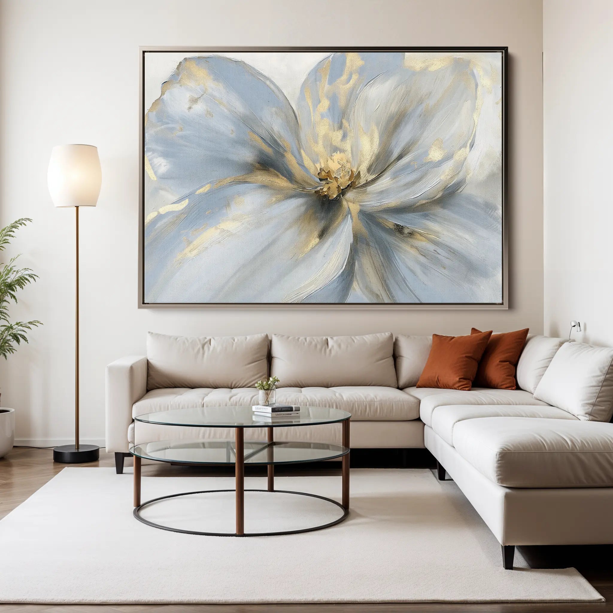 Floral Canvas Wall Art WAD120-F 90 x 60 cm / Stretched on hidden frame