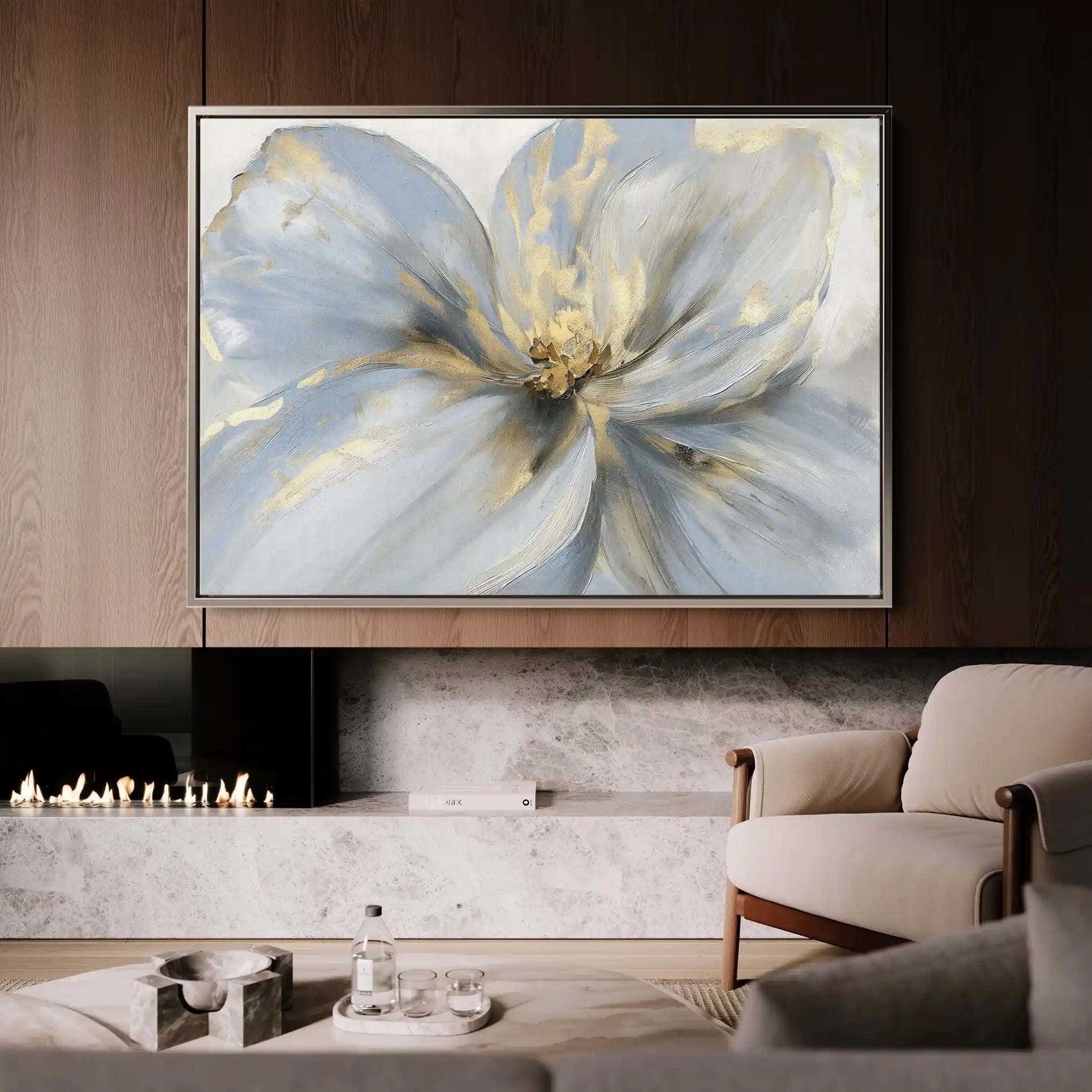 Floral Canvas Wall Art WAD120-F 90 x 60 cm / Stretched on hidden frame