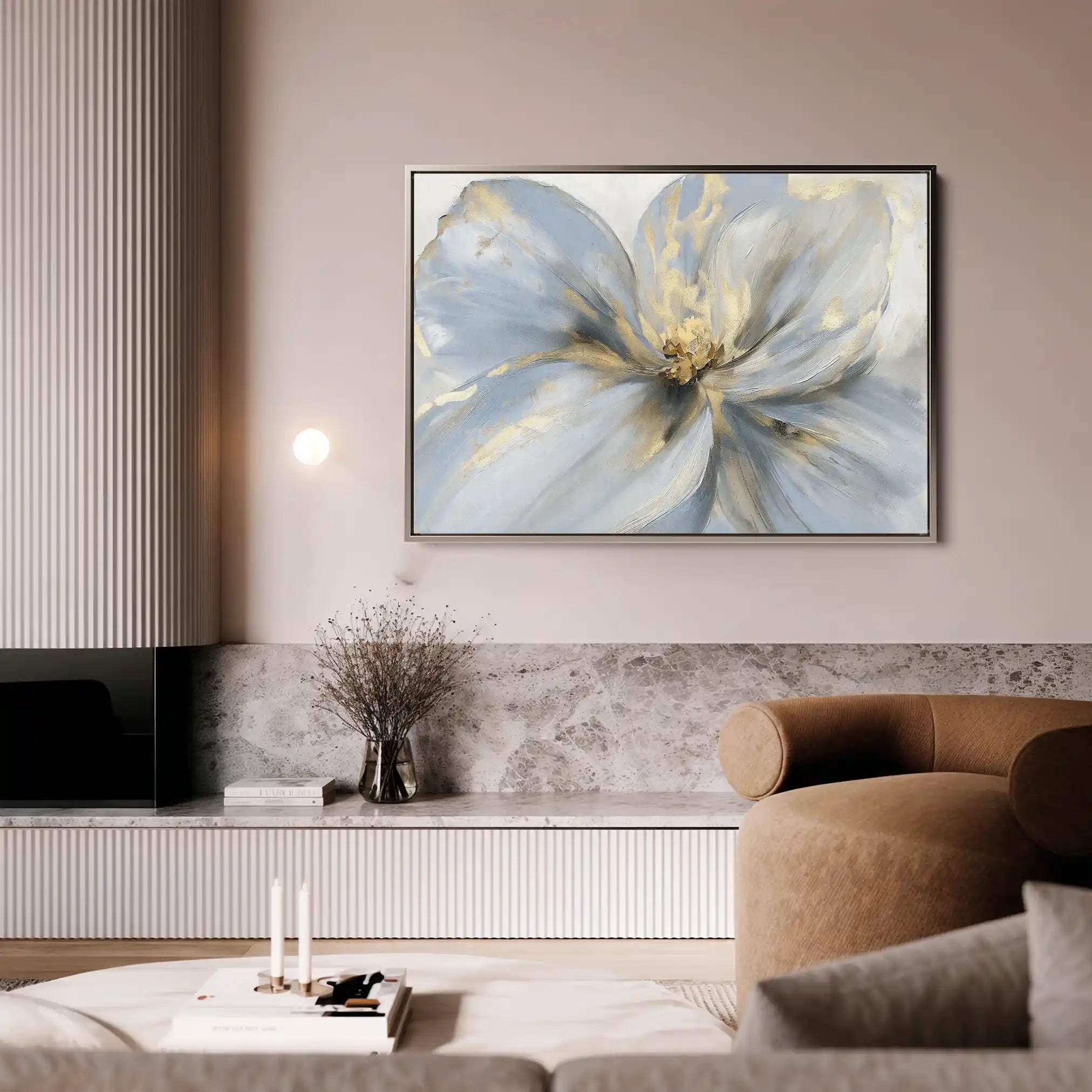Floral Canvas Wall Art WAD120-F 90 x 60 cm / Stretched on hidden frame