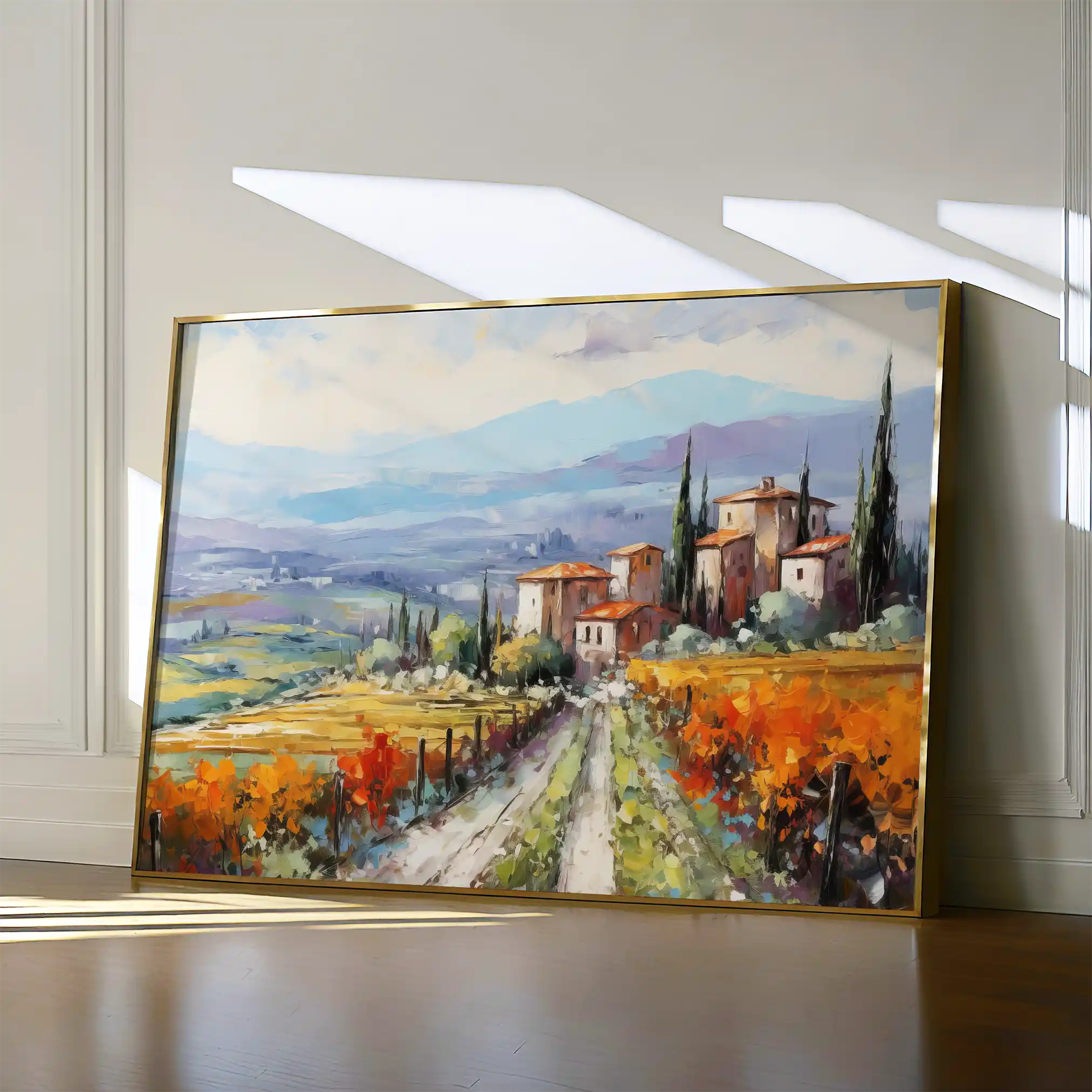 Landscape 120 Canvas Art 90 x 60 cm / Stretched on hidden frame