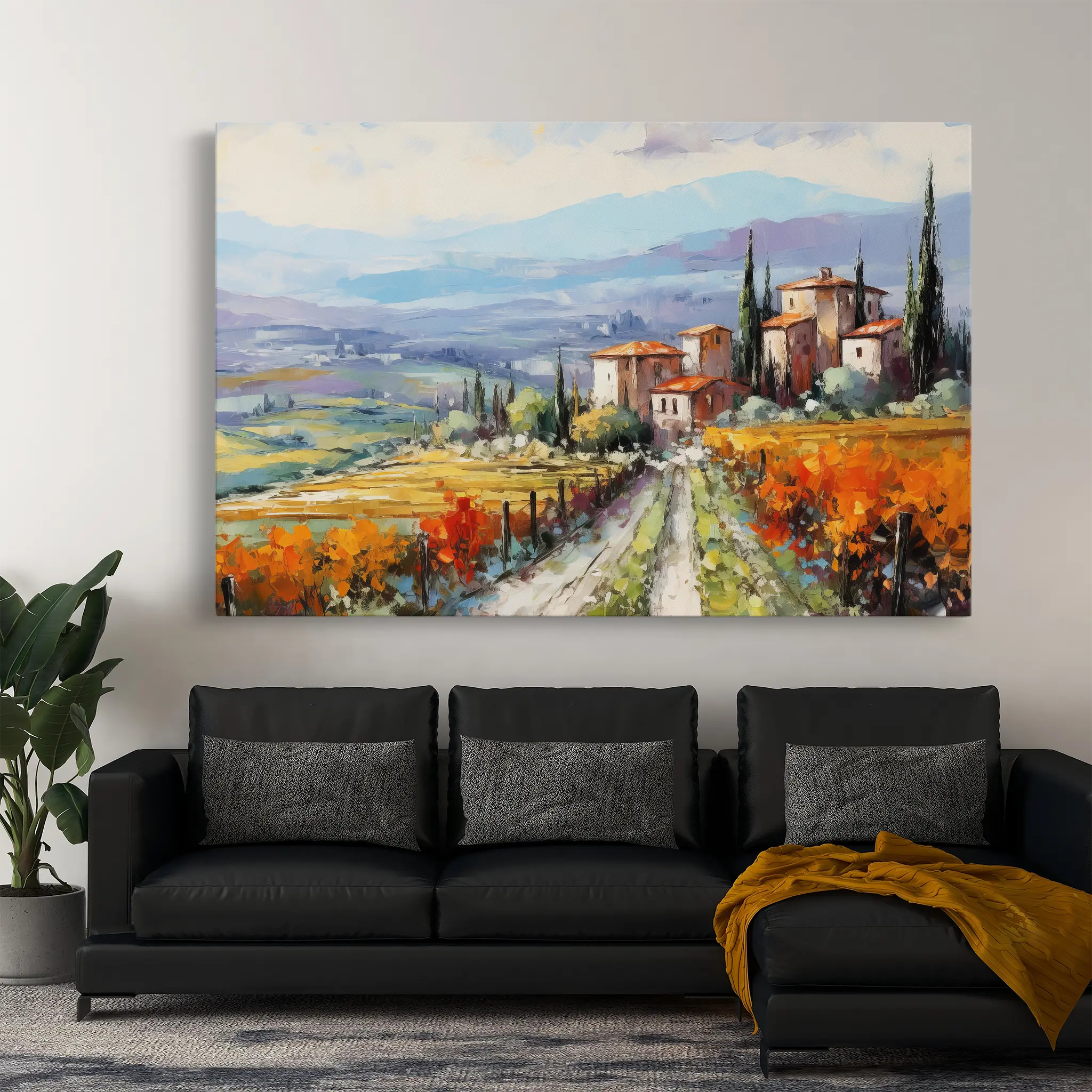 Landscape Canvas Wall Art WAD120-L 90 x 60 cm / Stretched on hidden frame