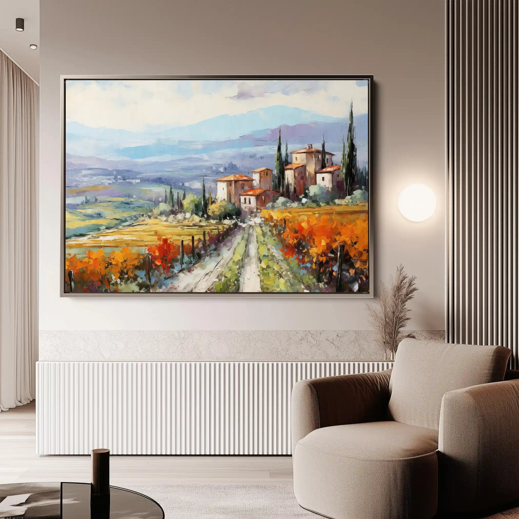 Landscape 120 Canvas Art 90 x 60 cm / Stretched on hidden frame