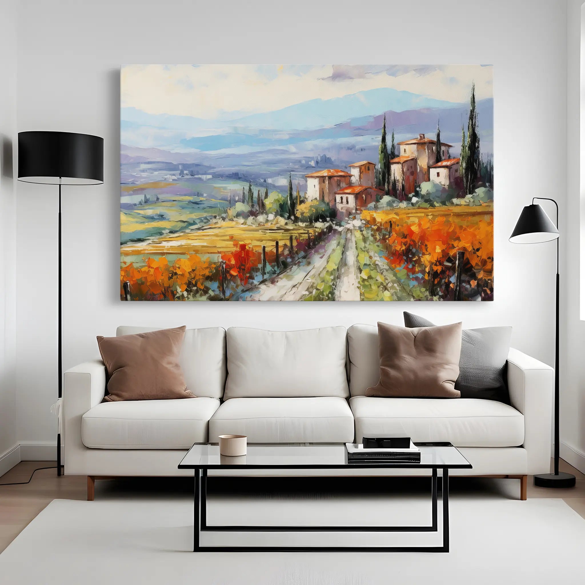 Landscape Canvas Wall Art WAD120-L 90 x 60 cm / Stretched on hidden frame