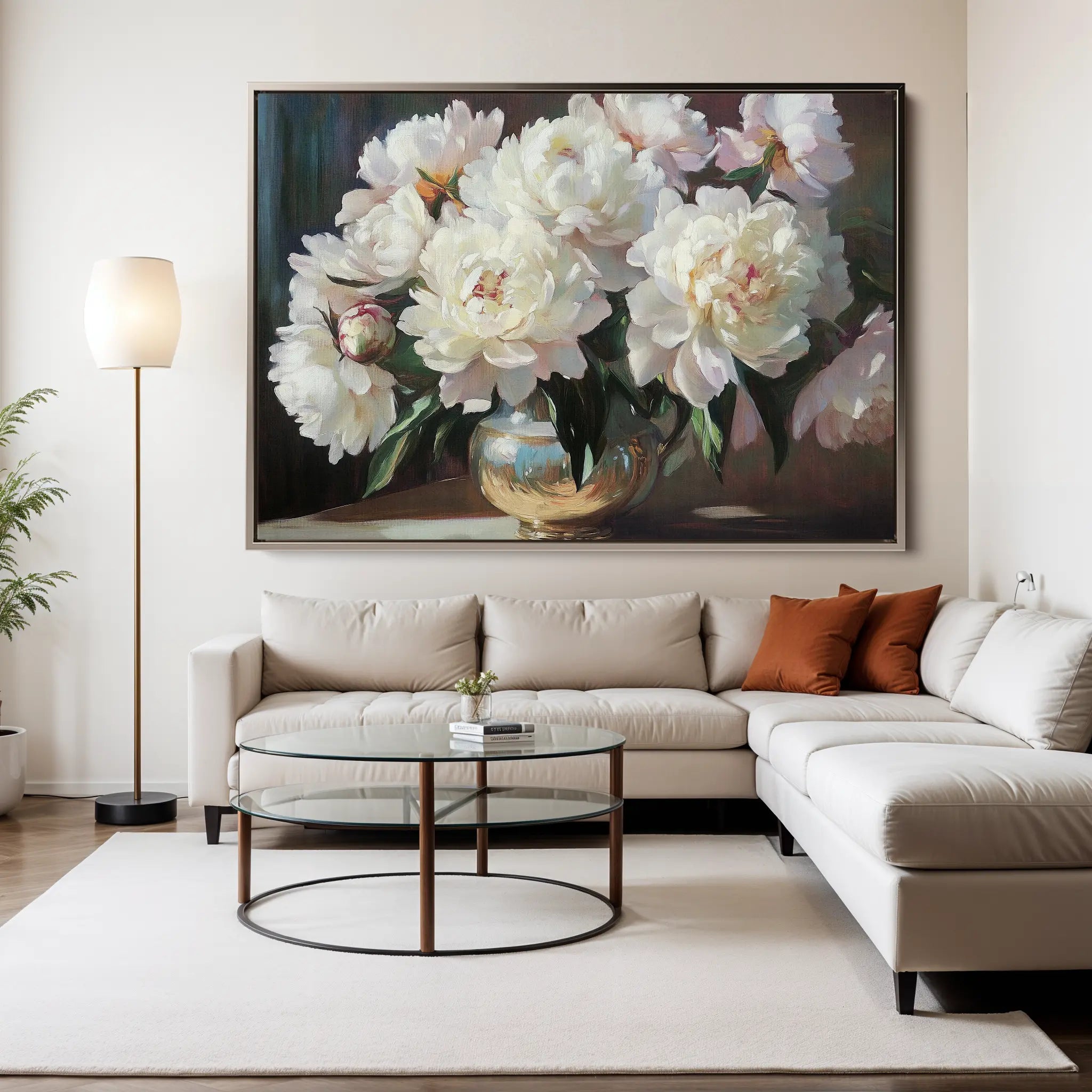 Floral Canvas Wall Art WAD1200-F 90 x 60 cm / Stretched on hidden frame