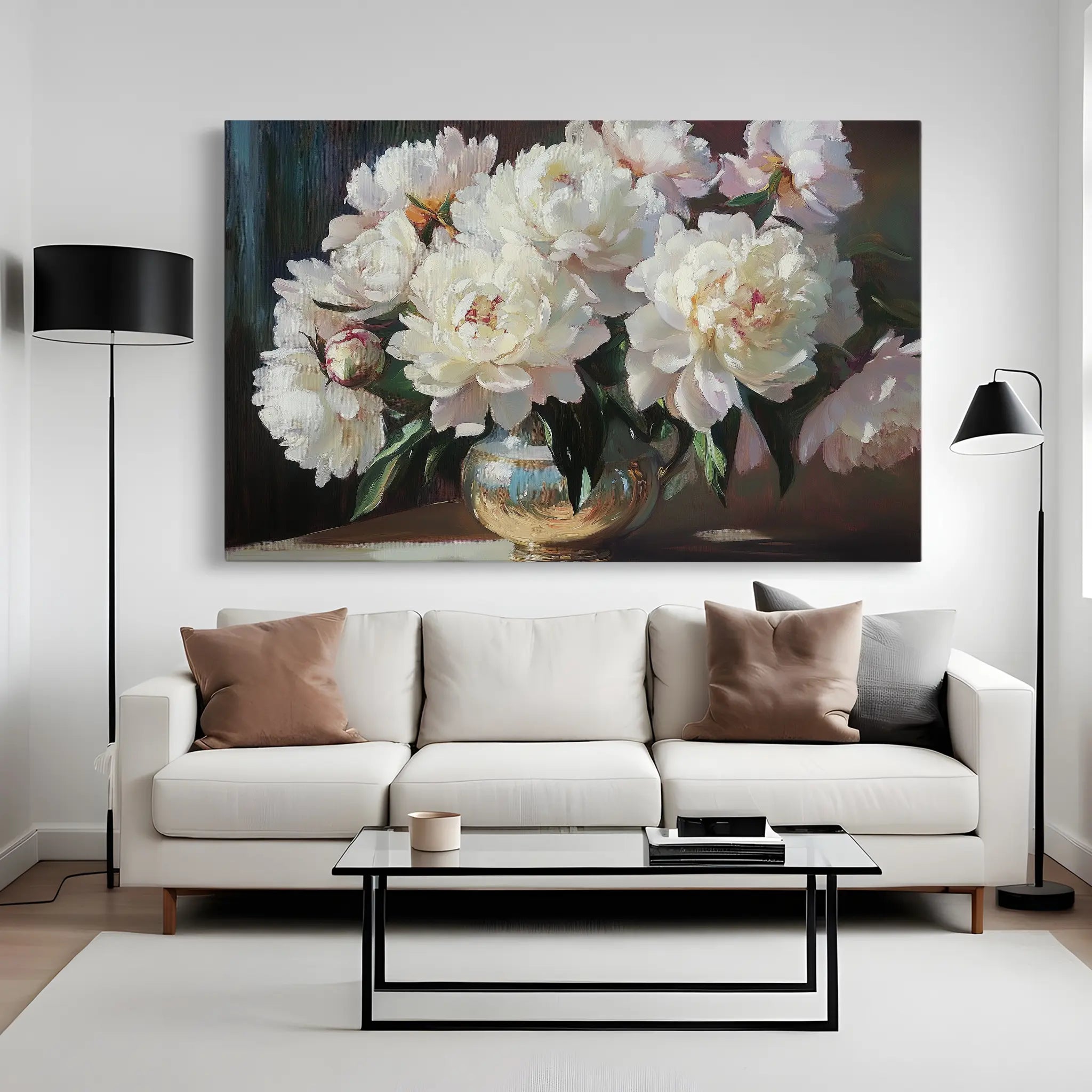 Floral Canvas Wall Art WAD1200-F 90 x 60 cm / Stretched on hidden frame