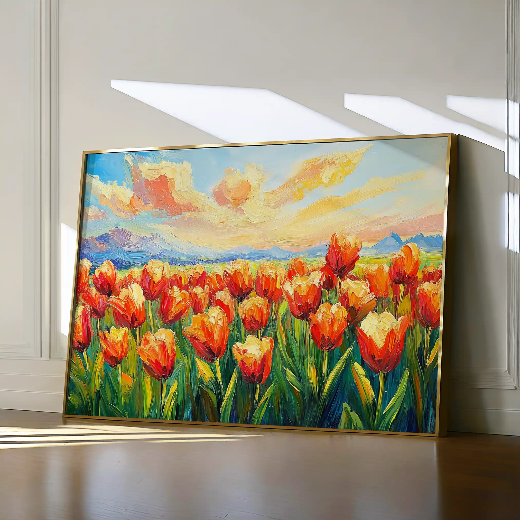 Floral Canvas Wall Art WAD1201-F 90 x 60 cm / Stretched on hidden frame
