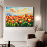 Floral Canvas Wall Art WAD1201-F 90 x 60 cm / Stretched on hidden frame