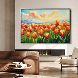 Floral Canvas Wall Art WAD1201-F 90 x 60 cm / Stretched on hidden frame
