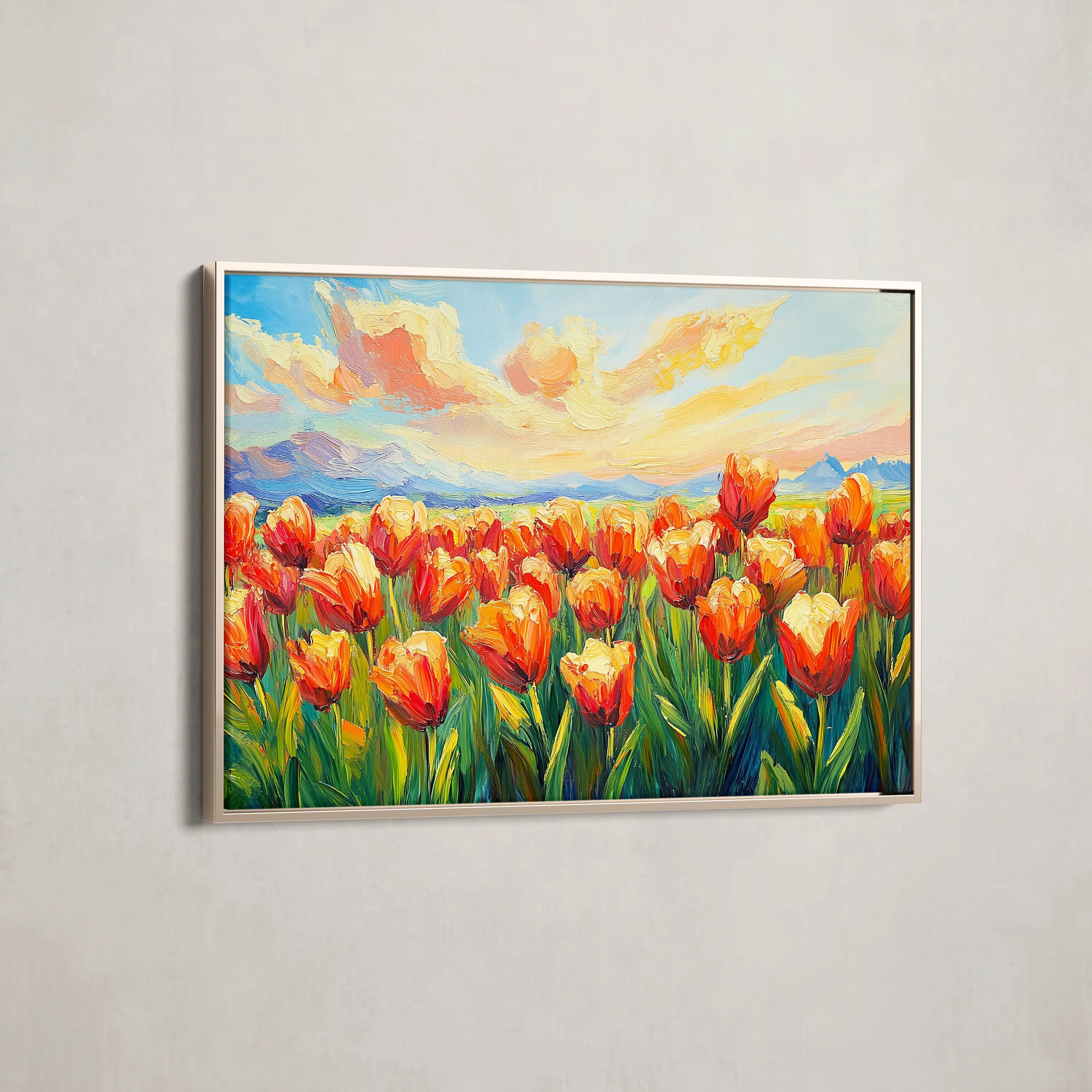 Floral Canvas Wall Art WAD1201-F 90 x 60 cm / Stretched on hidden frame