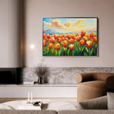 Floral Canvas Wall Art WAD1201-F 90 x 60 cm / Stretched on hidden frame