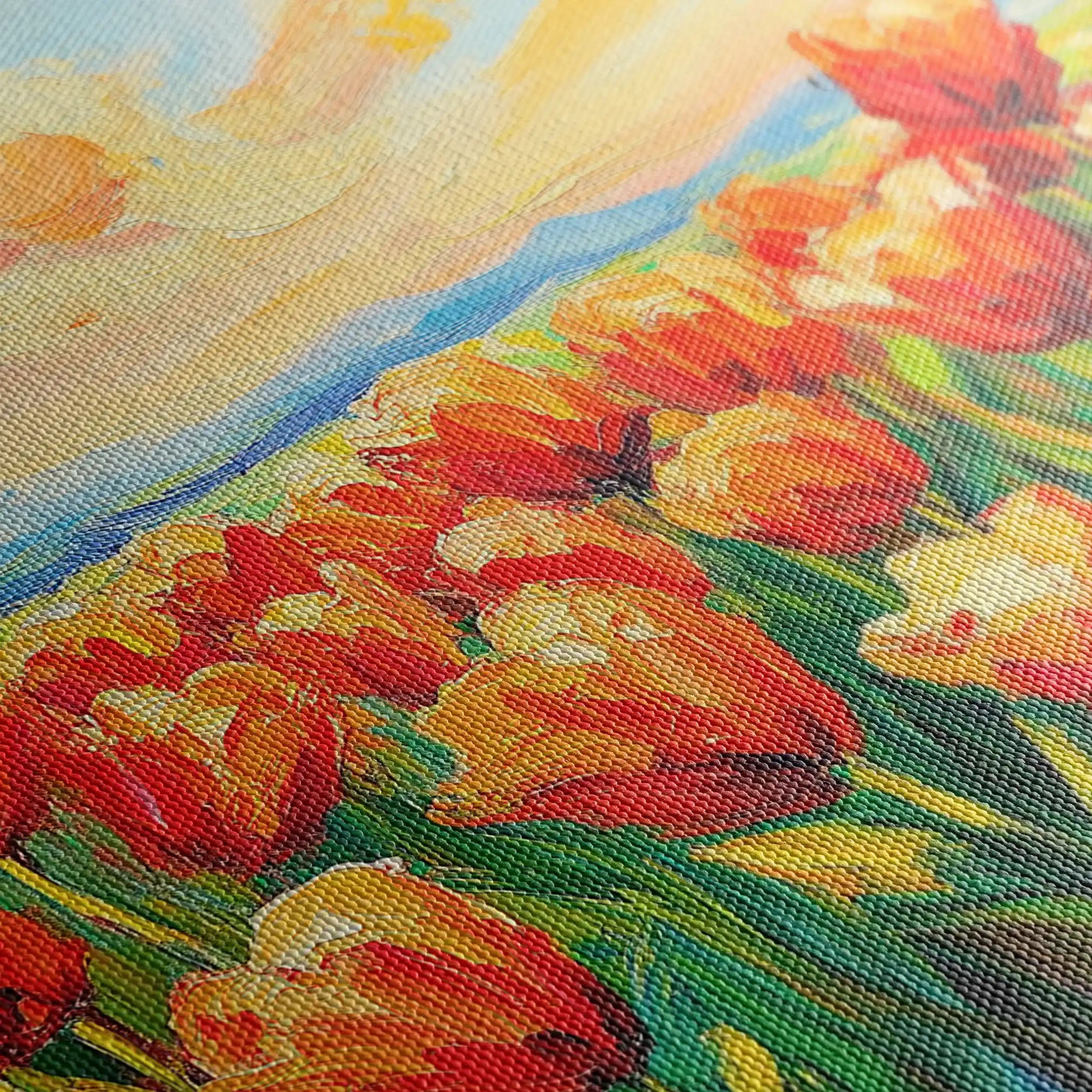 Floral Canvas Wall Art WAD1201-F 90 x 60 cm / Stretched on hidden frame