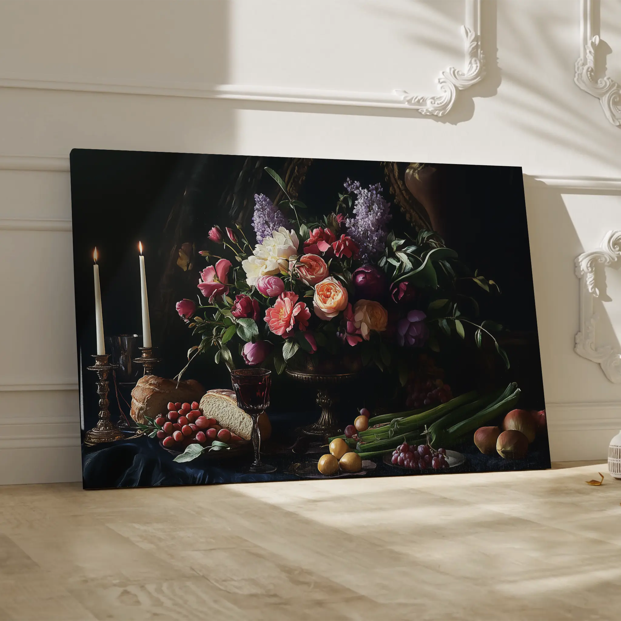 Floral Canvas Wall Art WAD1202-F 90 x 60 cm / Stretched on hidden frame