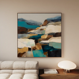 Abstract 1203 Canvas Art 60 x 60 cm / Stretched on hidden frame