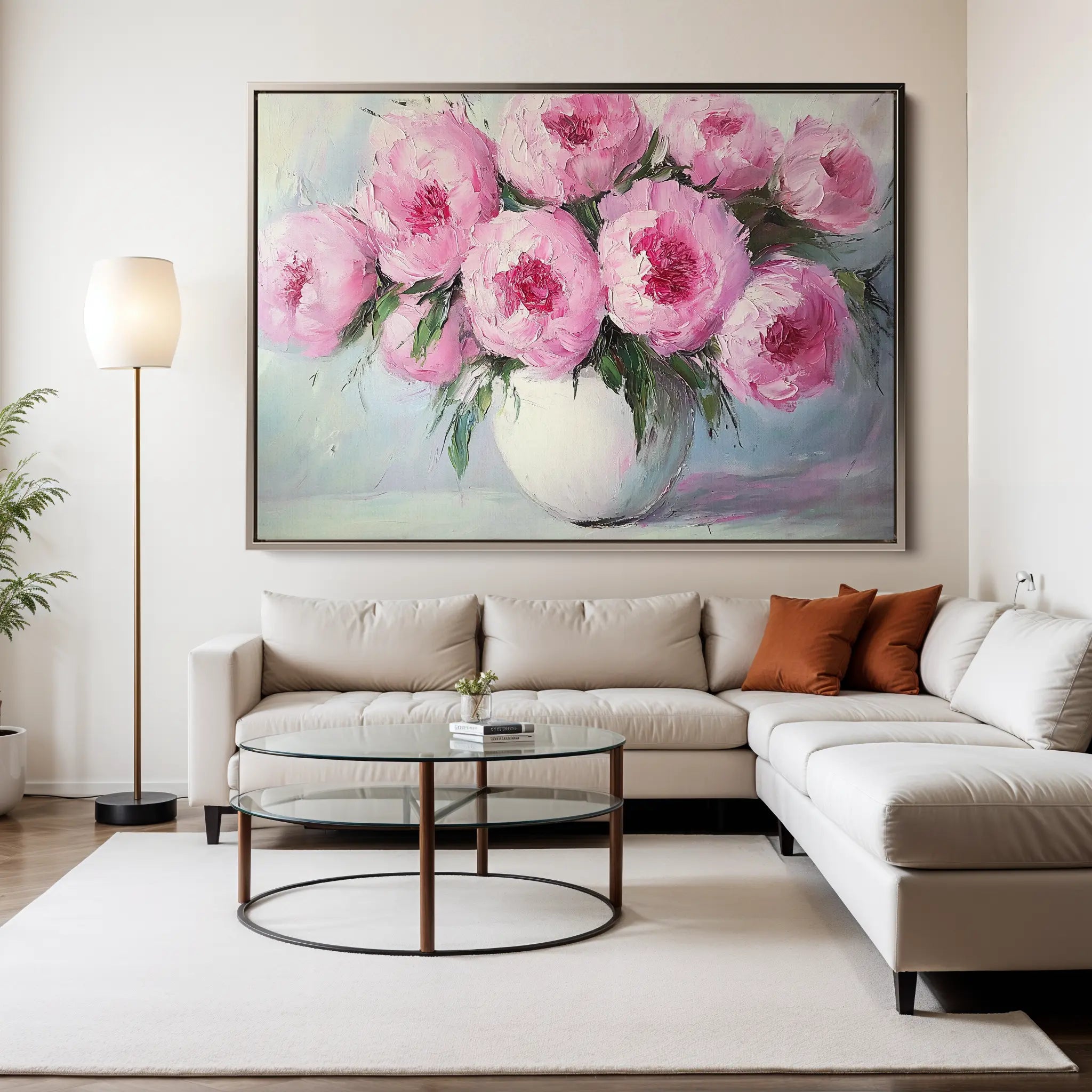 Floral Canvas Wall Art WAD1203-F 90 x 60 cm / Stretched on hidden frame