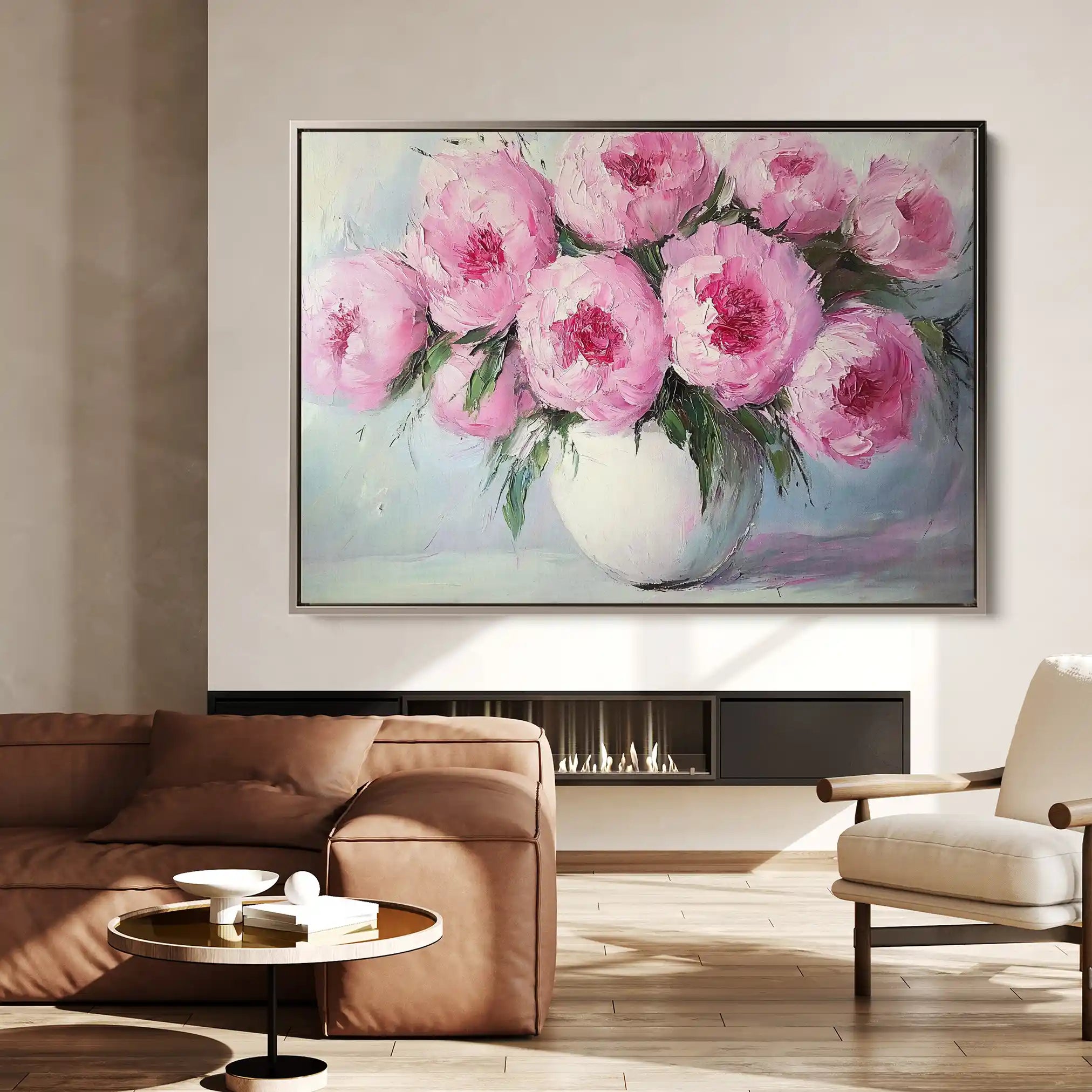 Floral Canvas Wall Art WAD1203-F 90 x 60 cm / Stretched on hidden frame