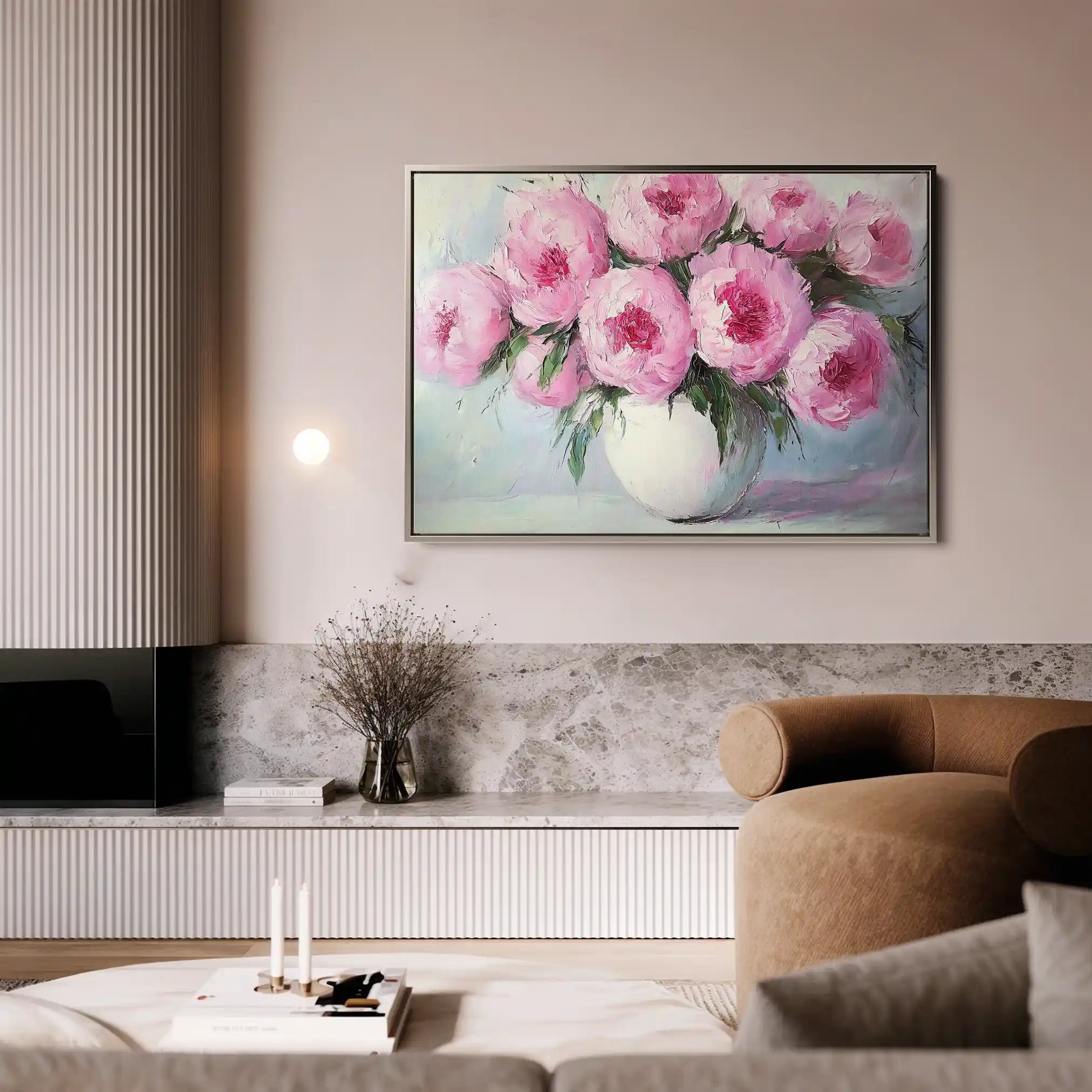 Floral Canvas Wall Art WAD1203-F 90 x 60 cm / Stretched on hidden frame