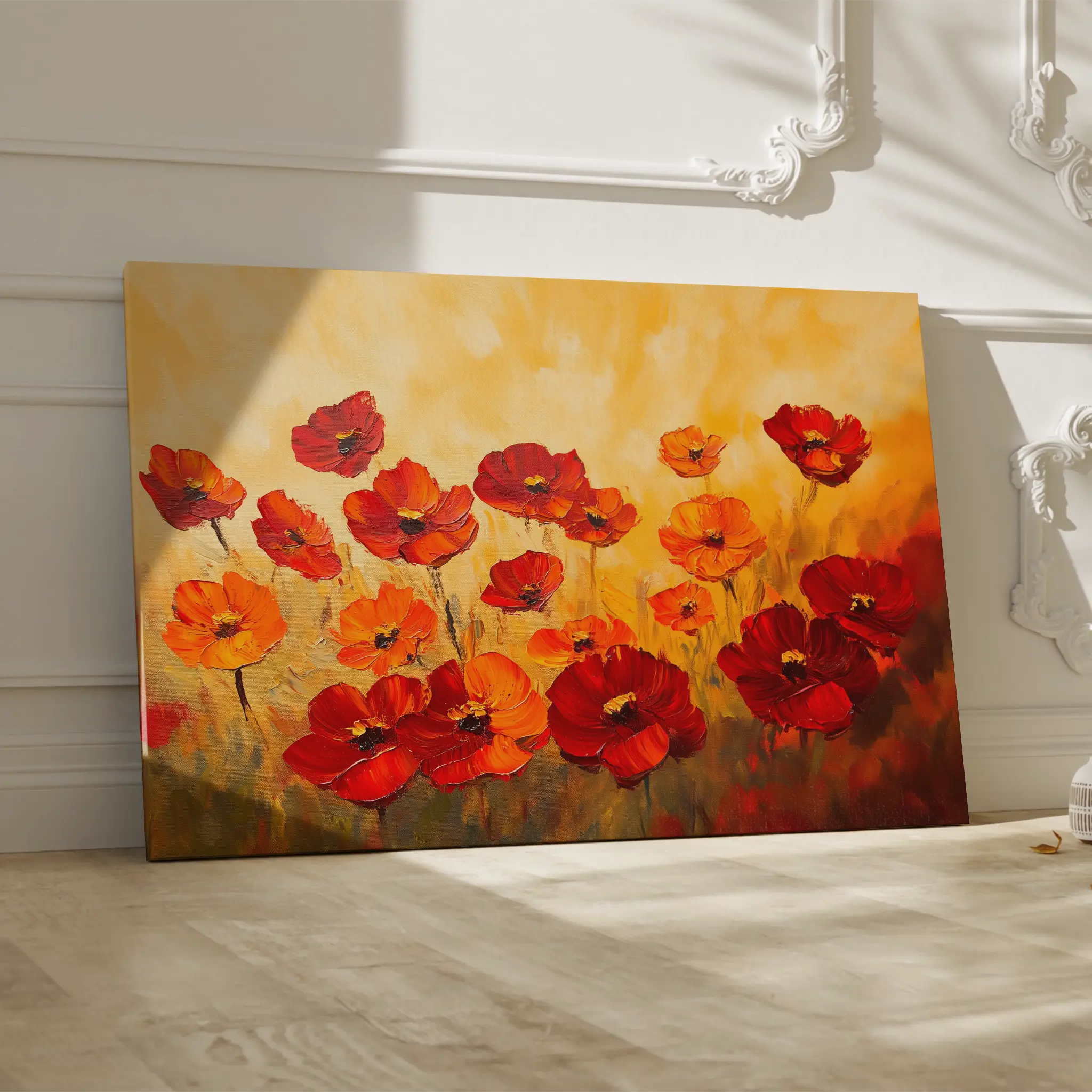 Floral Canvas Wall Art WAD1204-F 90 x 60 cm / Stretched on hidden frame