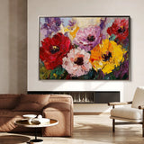 Floral Canvas Wall Art WAD1205-F 90 x 60 cm / Stretched on hidden frame