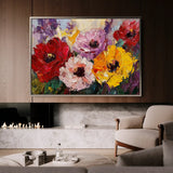 Floral Canvas Wall Art WAD1205-F 90 x 60 cm / Stretched on hidden frame