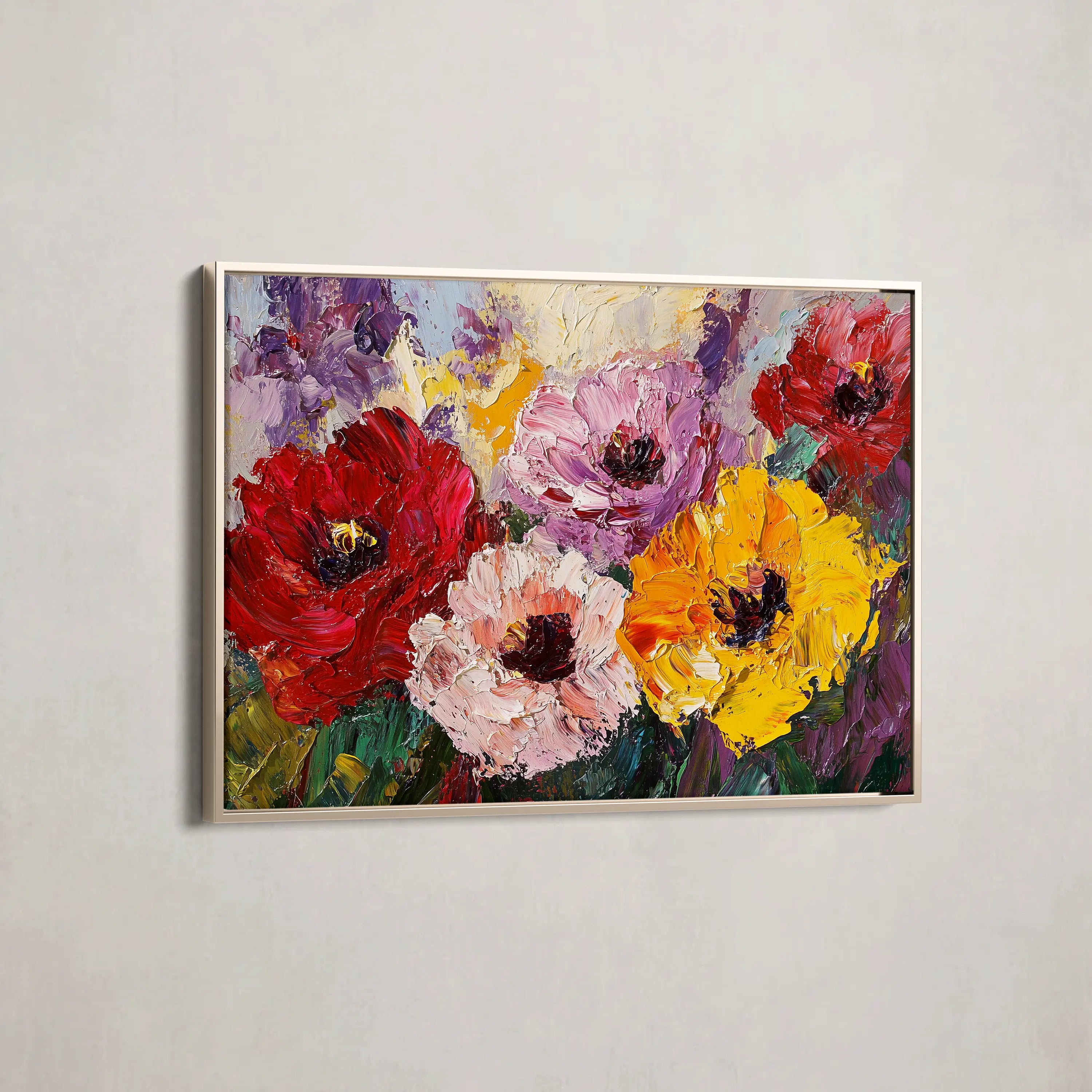 Floral Canvas Wall Art WAD1205-F 90 x 60 cm / Stretched on hidden frame