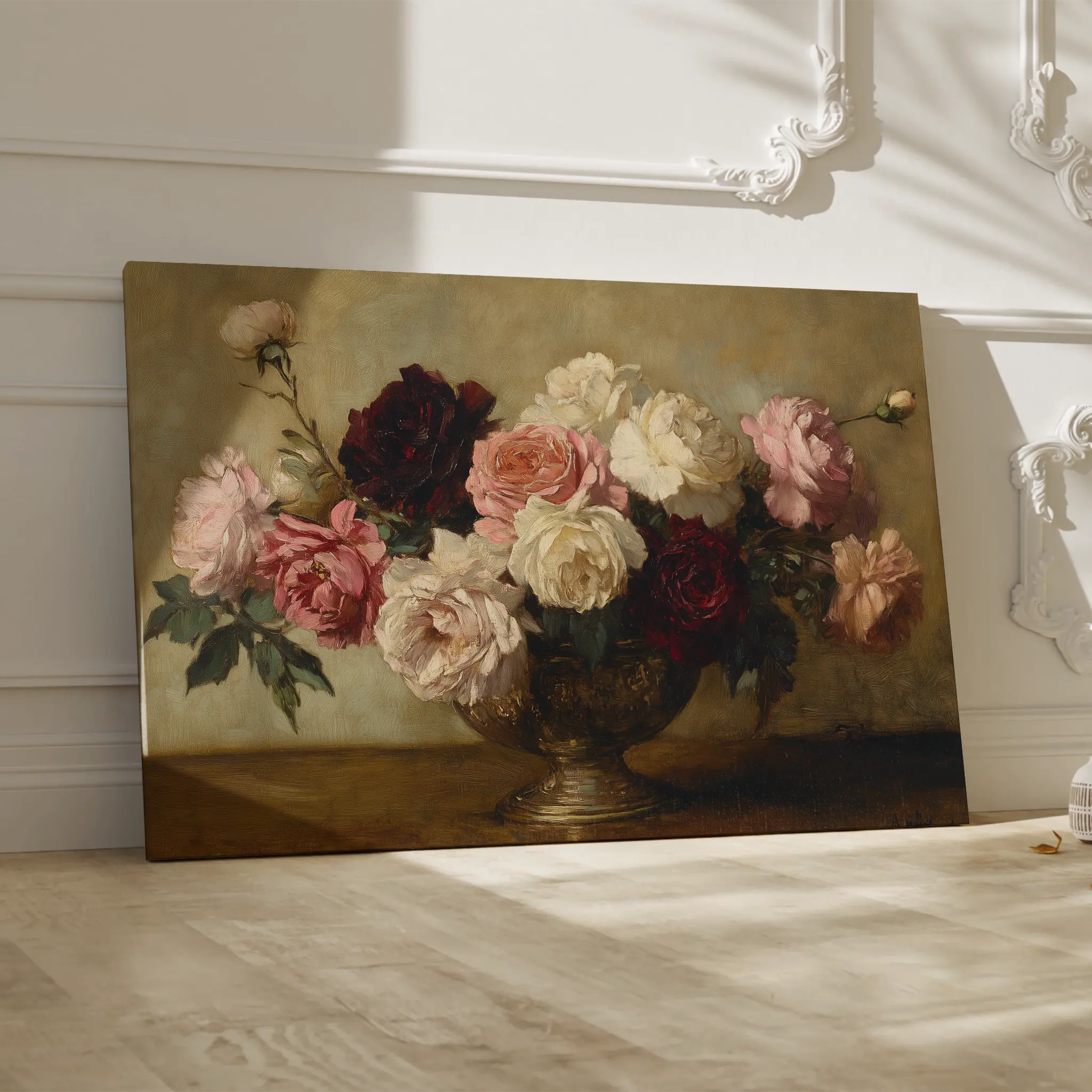 Floral Canvas Wall Art WAD1206-F 90 x 60 cm / Stretched on hidden frame