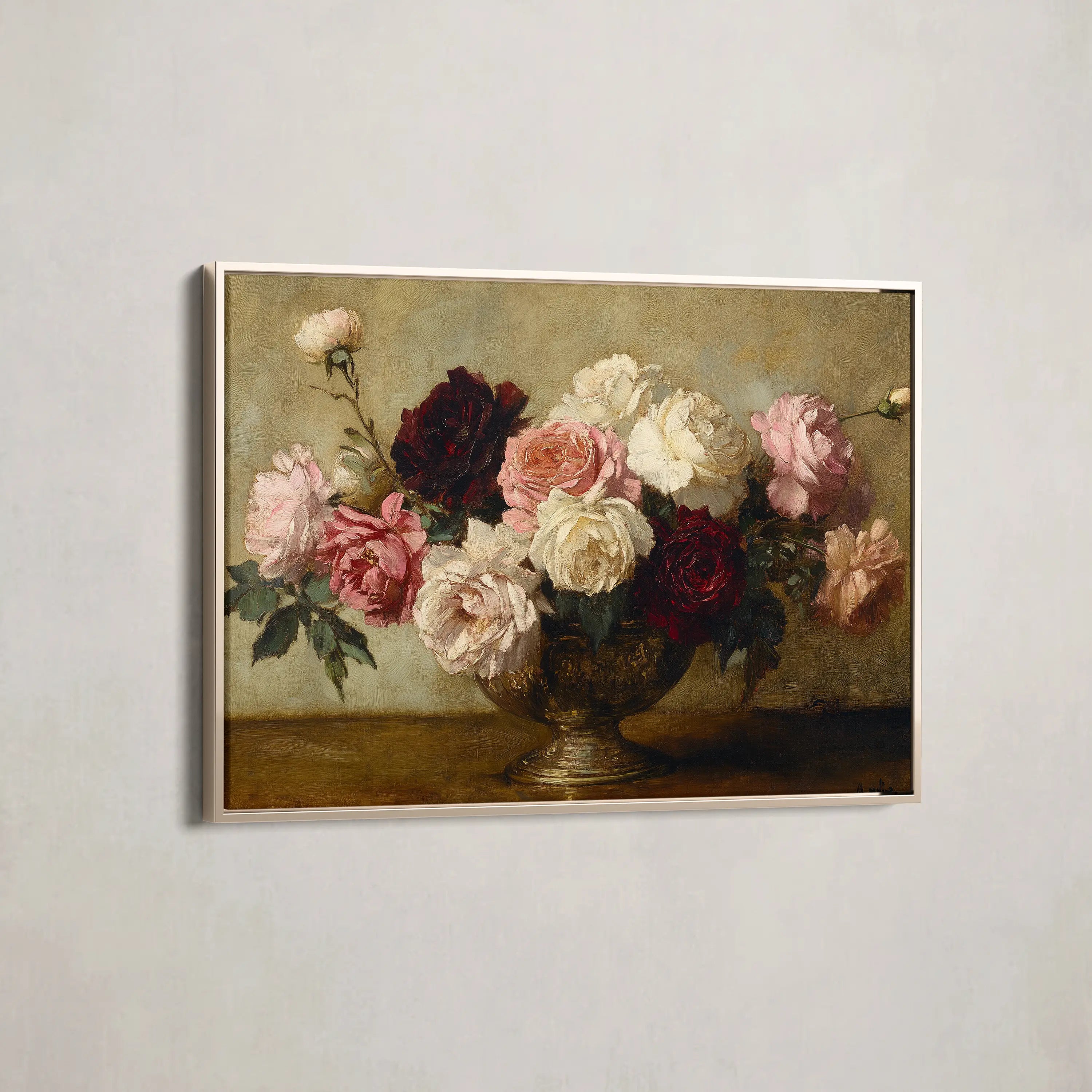 Floral Canvas Wall Art WAD1206-F 90 x 60 cm / Stretched on hidden frame